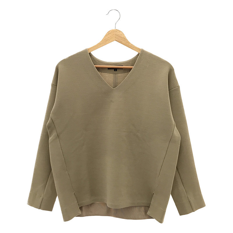 MICA&DEAL / mica and ti-ru| V neck pull over | 36 | beige | lady's 