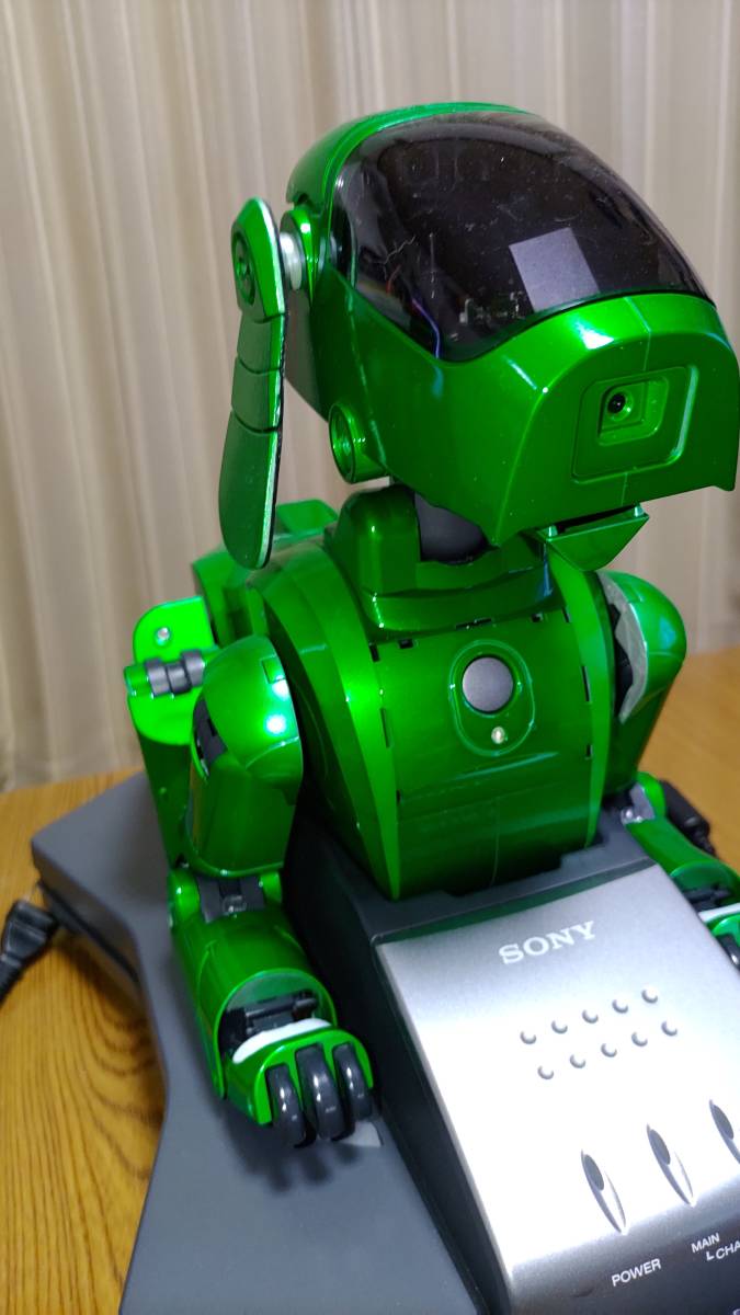 SONY AIBO アイボ ERS-111 グリーンメタリック色（塗替）：動作品_画像1