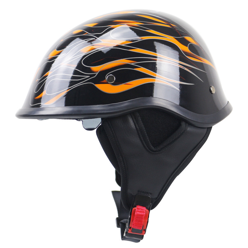 新品 ハーフヘルメット 内蔵ゴーグル 半帽ヘルメット 男女兼用 バイクヘルメット 半キャップ ヘルメット サイズ： XXL_画像2