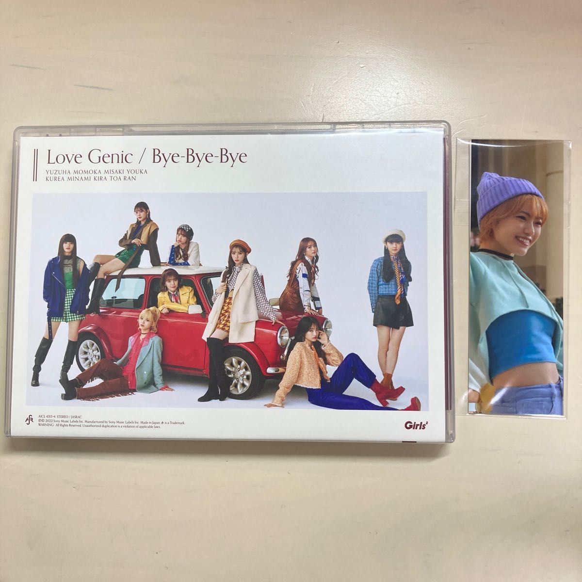 Girls CD＆DVD 「Love Genic/Bye-Bye-Bye」初回限定ダンス盤 鶴屋美咲2枚組フォトシート付き