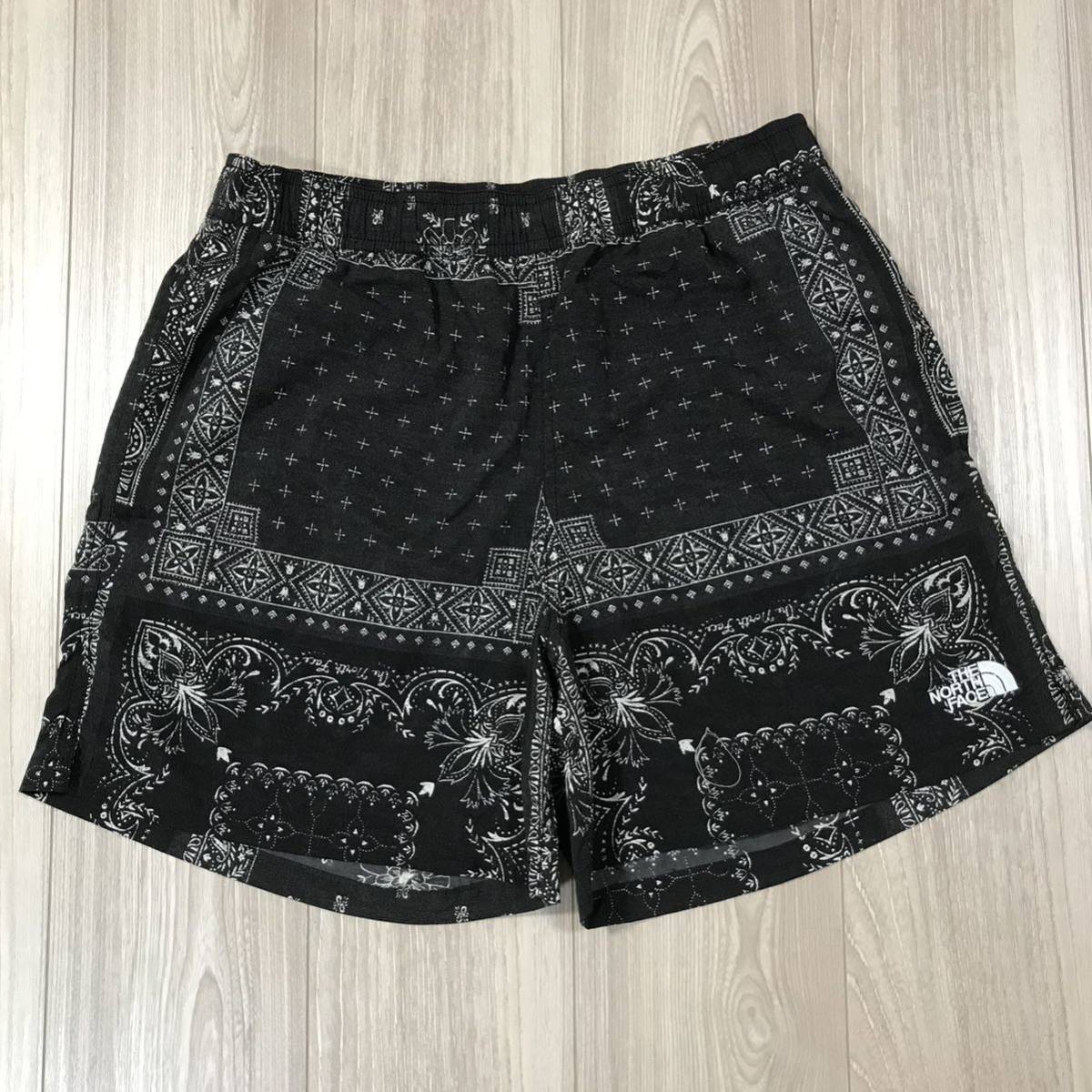 NORTH FACE Novelty Versatile Short Lノースフェイス バーサタイル ショーツ ショートパンツ ノベルティ バンダナ ペイズリー ブラック_画像1