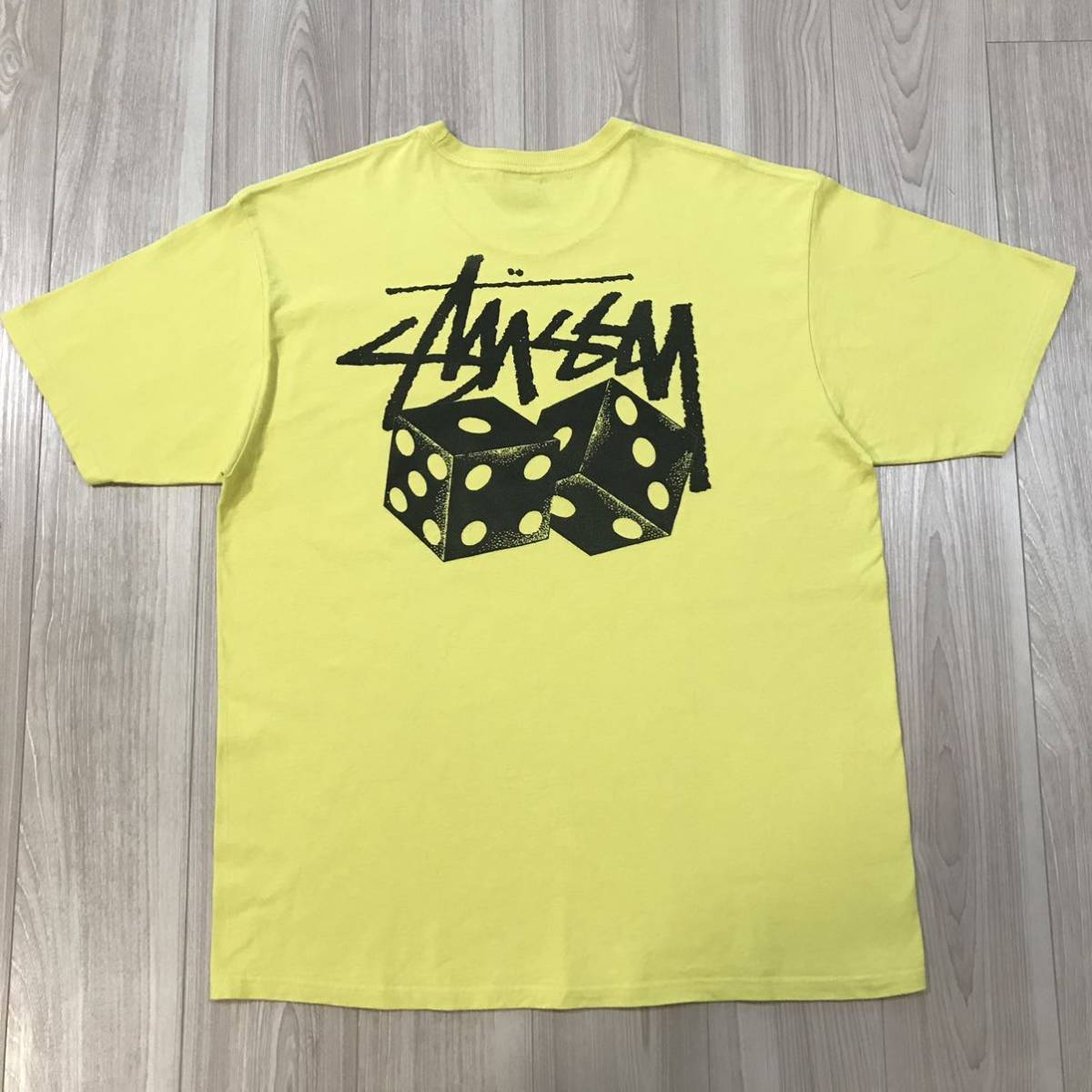 XL STUSSY DICE TEE 大きいサイズ ステューシー ダイス レモン