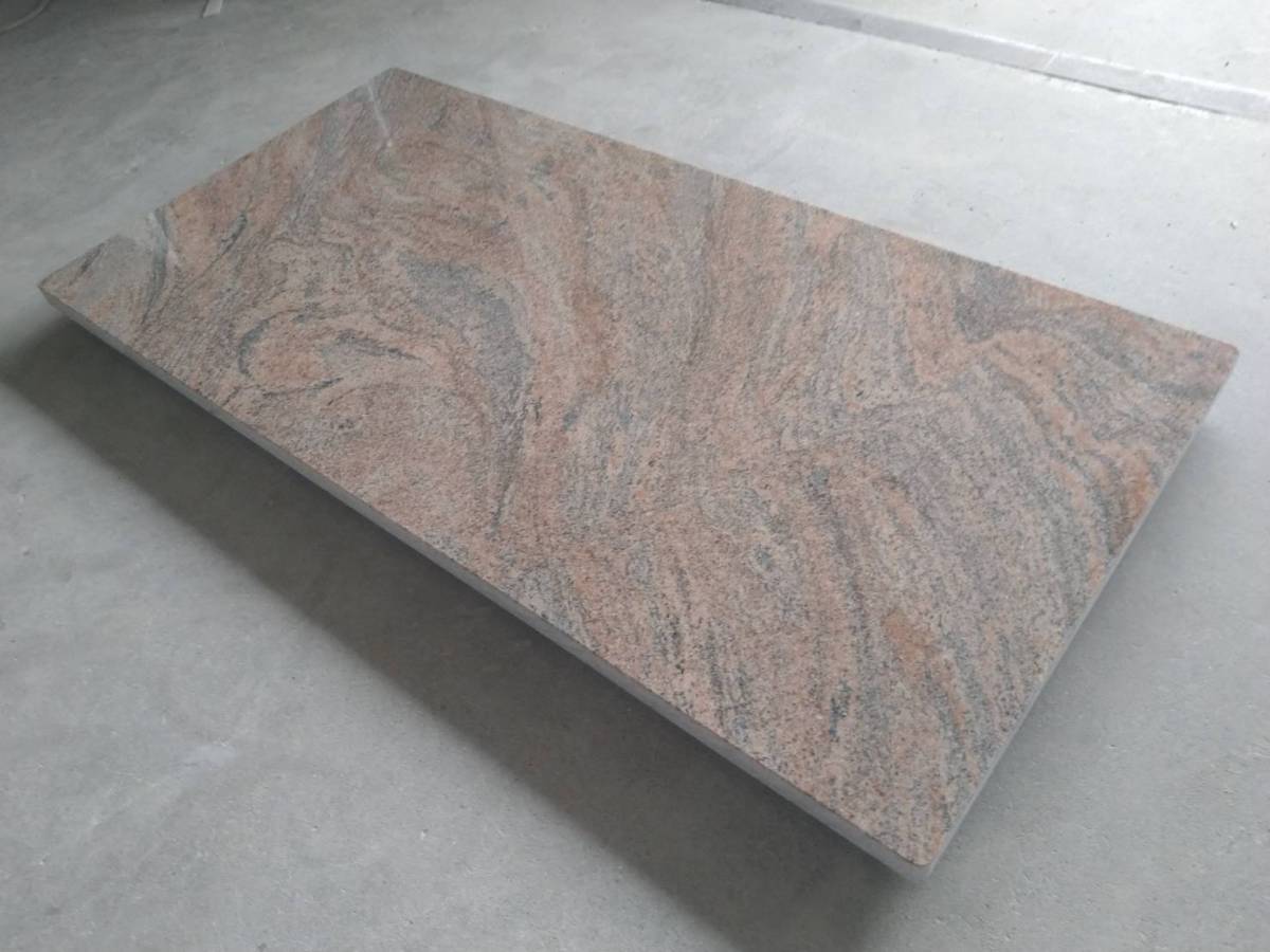 天然赤系御影石 業務用 厨房のし台・作業台 ●1200×600×30● D 新品 《 法人・店舗様宛のみ発送可 》