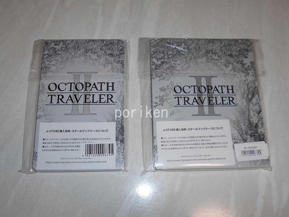 ●オクトパストラベラー2 OCTOPATH TRAVELER II/キャンペーン特典スチールブック2種セット PS版 ＆ Switch版/新品