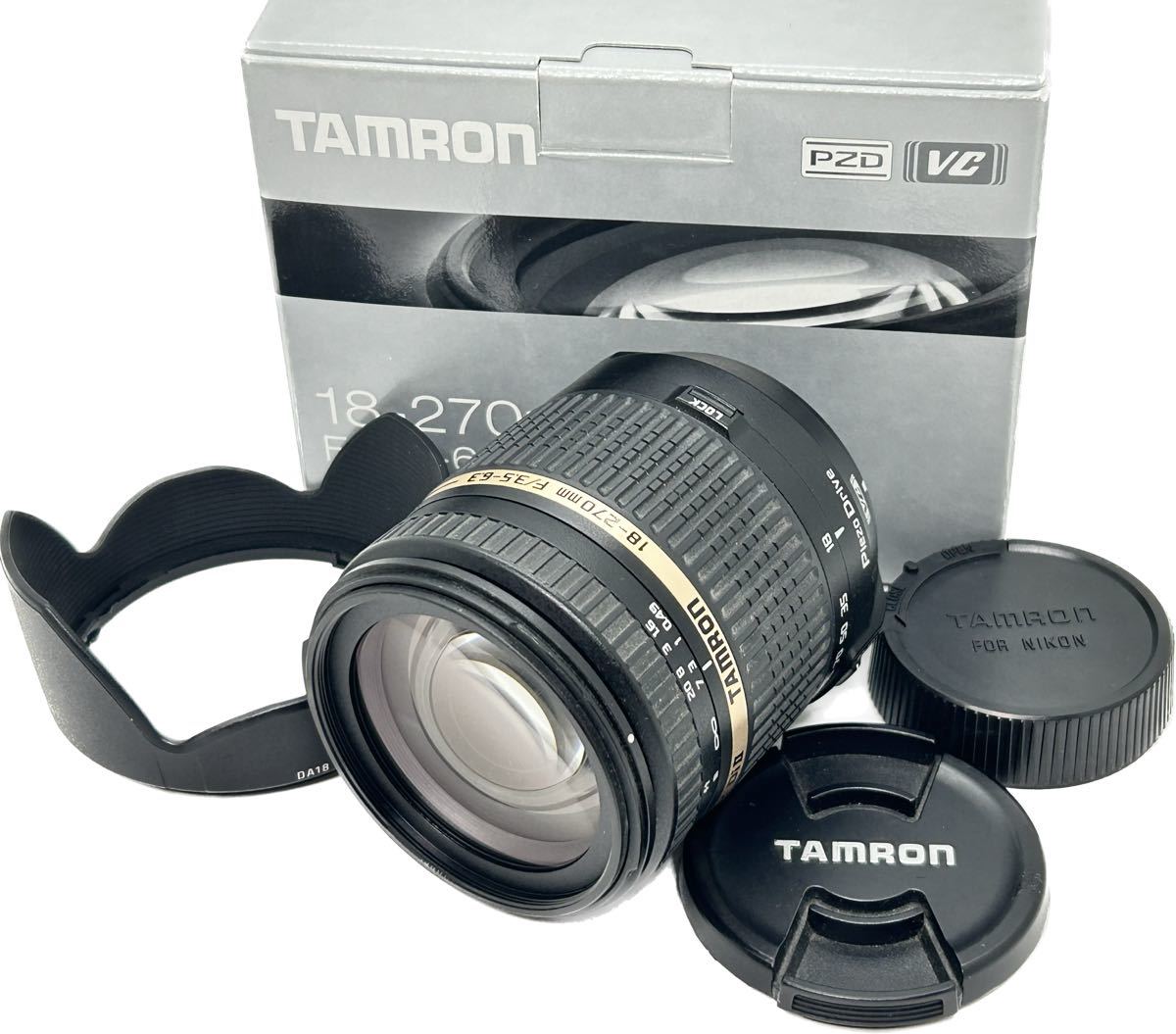 ★極上品★タムロン TAMRON 18-270mm F3.5-6.3 Di II VC PZD B008 NIKON　ニコン　★元箱付き　＃457＃0001_画像1