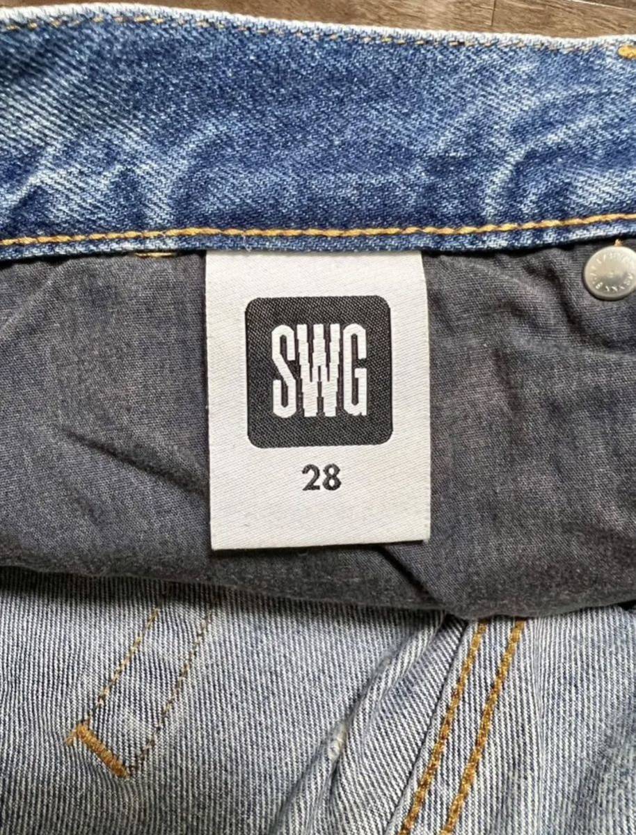 swagger/スワッガー ハードクラッシュ加工デニムパンツ ビンテージ ダメージ 加工_画像3