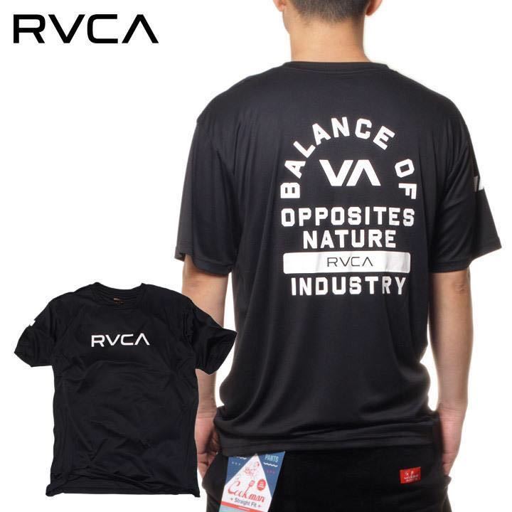 Mサイズ RVCA ルーカ 半袖 ラッシュTシャツ ラッシュガード 水陸両用 格闘技 ルカ 水着 黒_画像2