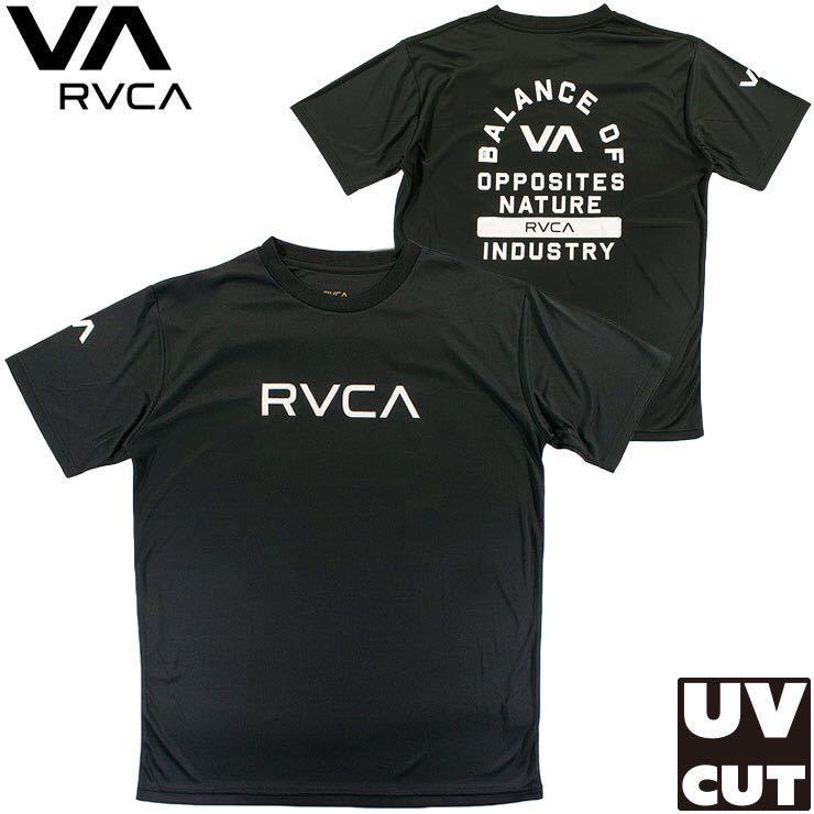 Mサイズ RVCA ルーカ 半袖 ラッシュTシャツ ラッシュガード 水陸両用 格闘技 ルカ 水着 黒_画像3