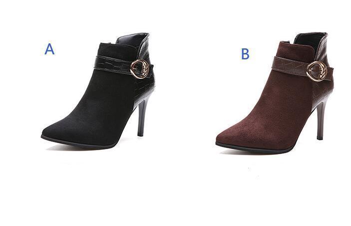 ( prompt decision ) put on turning short boots lady's bootie - boots pin heel heel boots middle boots put on footwear ...22.5cm~24.5cm