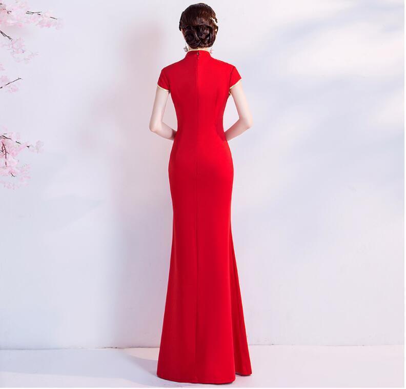  быстрое решение ) надеты платье в китайском стиле вечернее платье длинное платье коричневый ina одежда One-piece разрез синий красный маленький ~ большой размер 2 следующий . презентация Mai шт. 