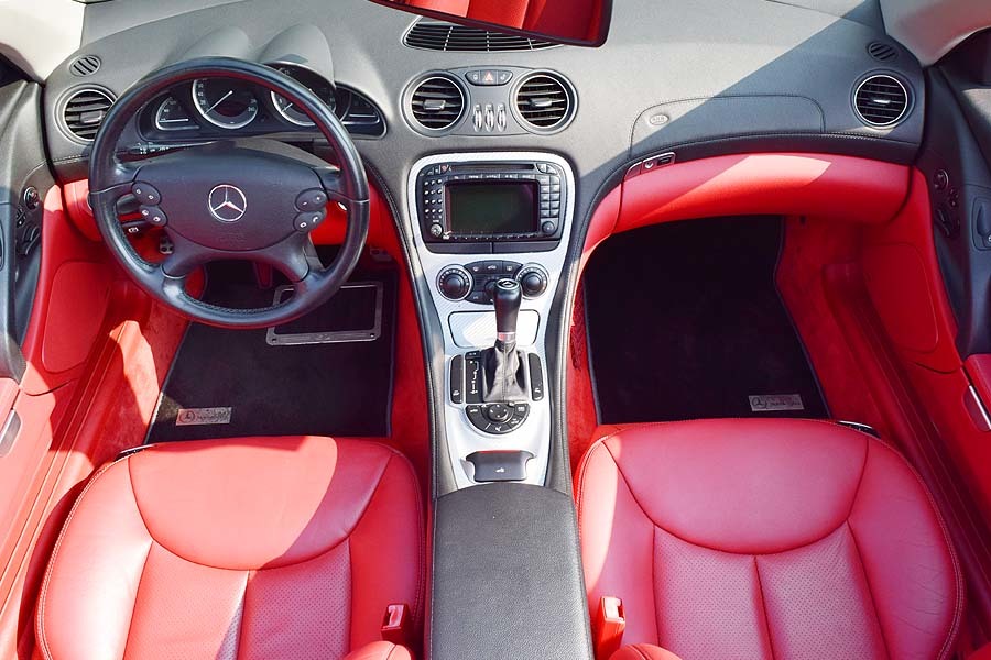  minor change latter term Brabus specification dress up 100 ten thousand jpy and more Mercedes Benz SL500 red leather vehicle inspection "shaken" 31 year 12 month present car verification how??