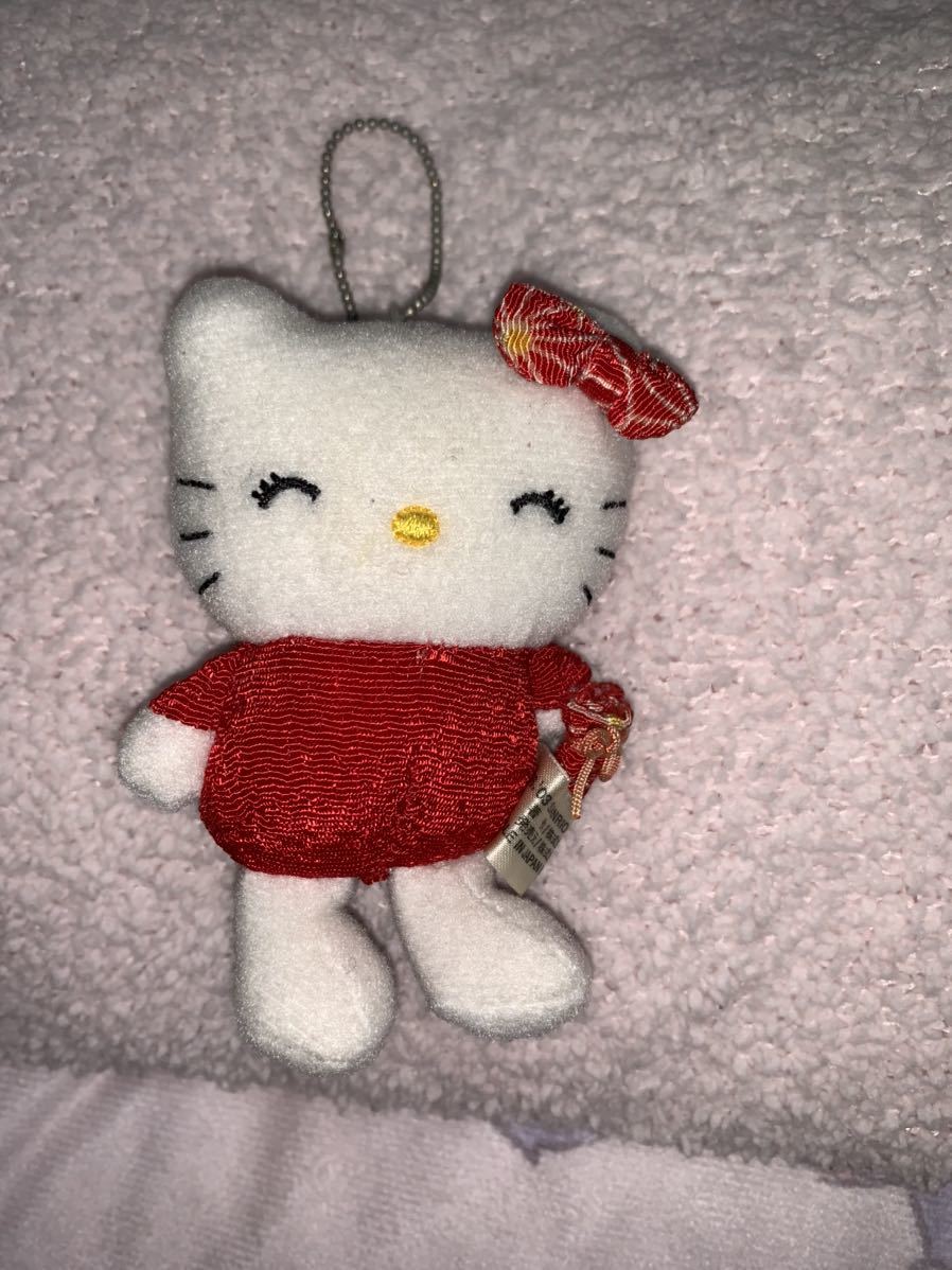 ハローキティちりめんマスコットぬいぐるみ