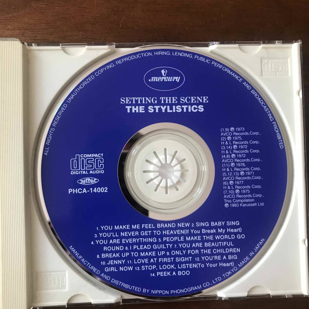 【CD】The Stylistics／Setting The Scene 国内盤 フィリーソウル スウィートソウル_画像4