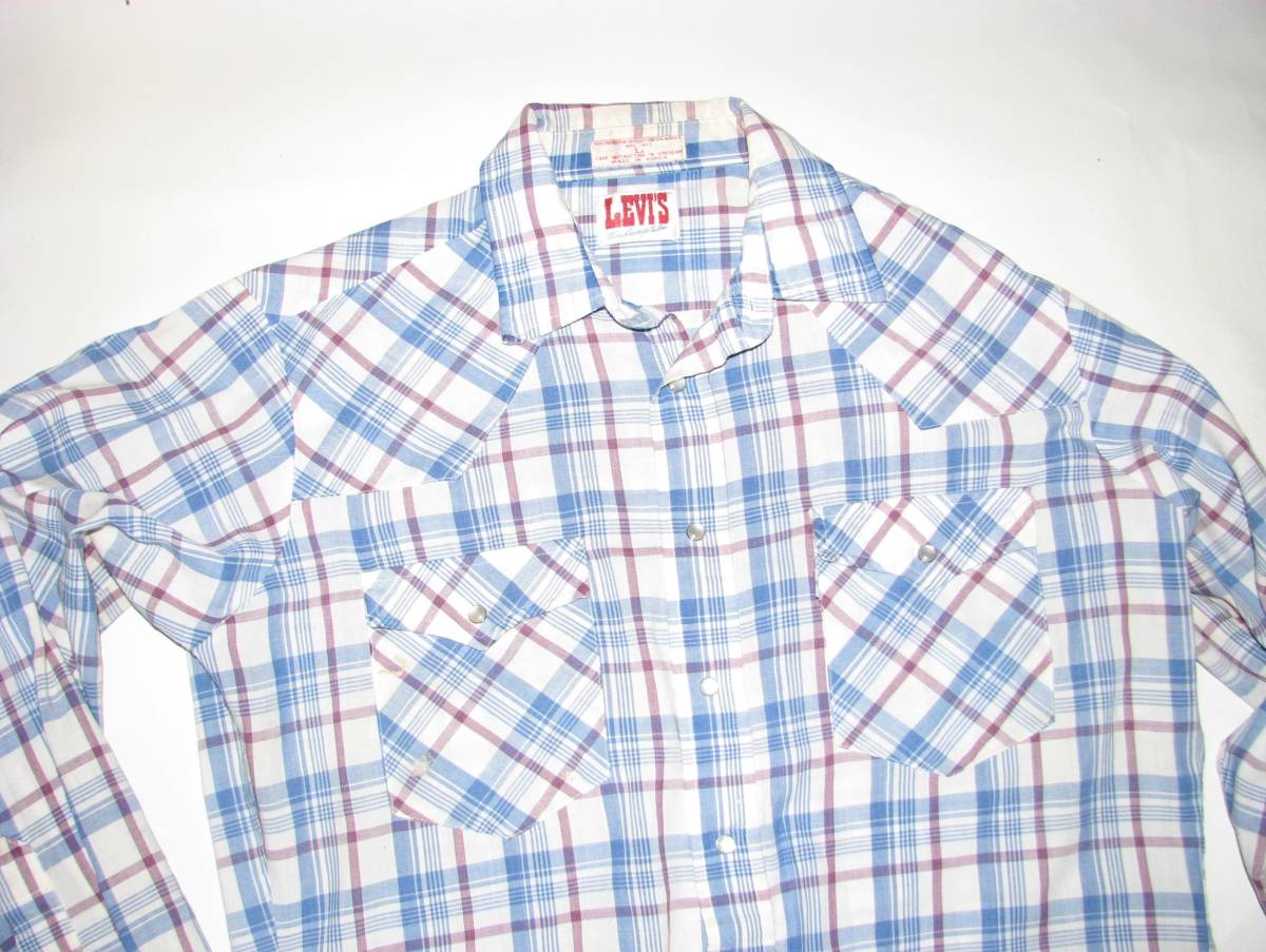 古着　　LEVI'S　ビンテージ　ウエスタンシャツ　2着　サイズ　　L_画像3