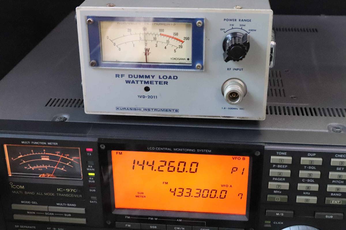 icom 144/430MHz ハイパワー固定機 IC-970D 送受信確認済み(固定