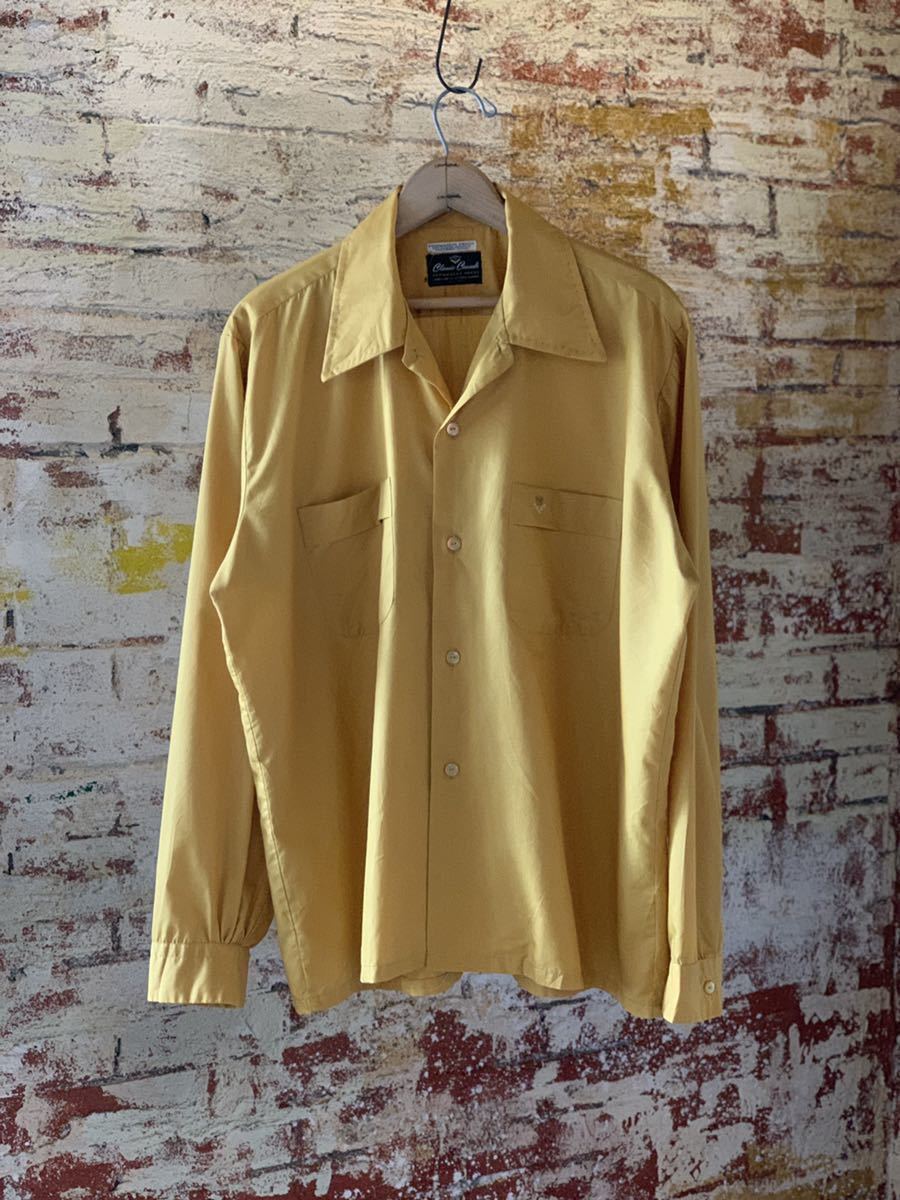 70s Classic Casuals OPEN COLLAR SHIRT ヴィンテージ ビンテージ オープンカラーシャツ 開襟シャツ ボックスシャツ 60s 送料無料_画像1