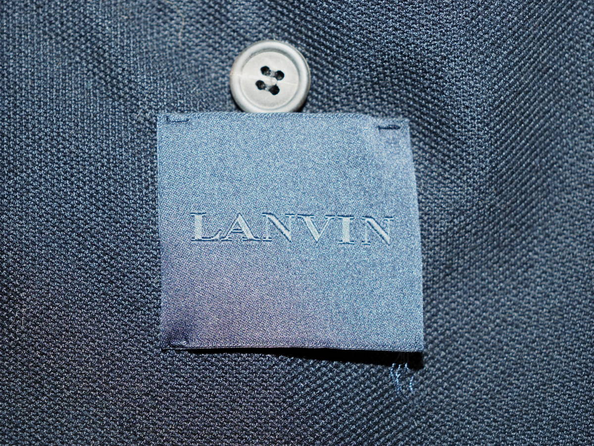 LANVIN ランバン 12SSカットオフジャージージャケット46濃紺 ルカ・オッセンドライバー_画像3