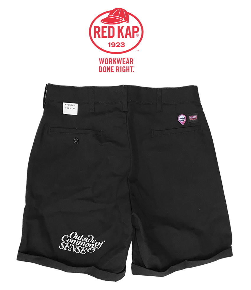 新品タグ付き13200円を/1のみ点■twoles（トゥレス）レッドキャップRED KAP /LOGO Short PT/BLK/32■在庫限り■_画像3