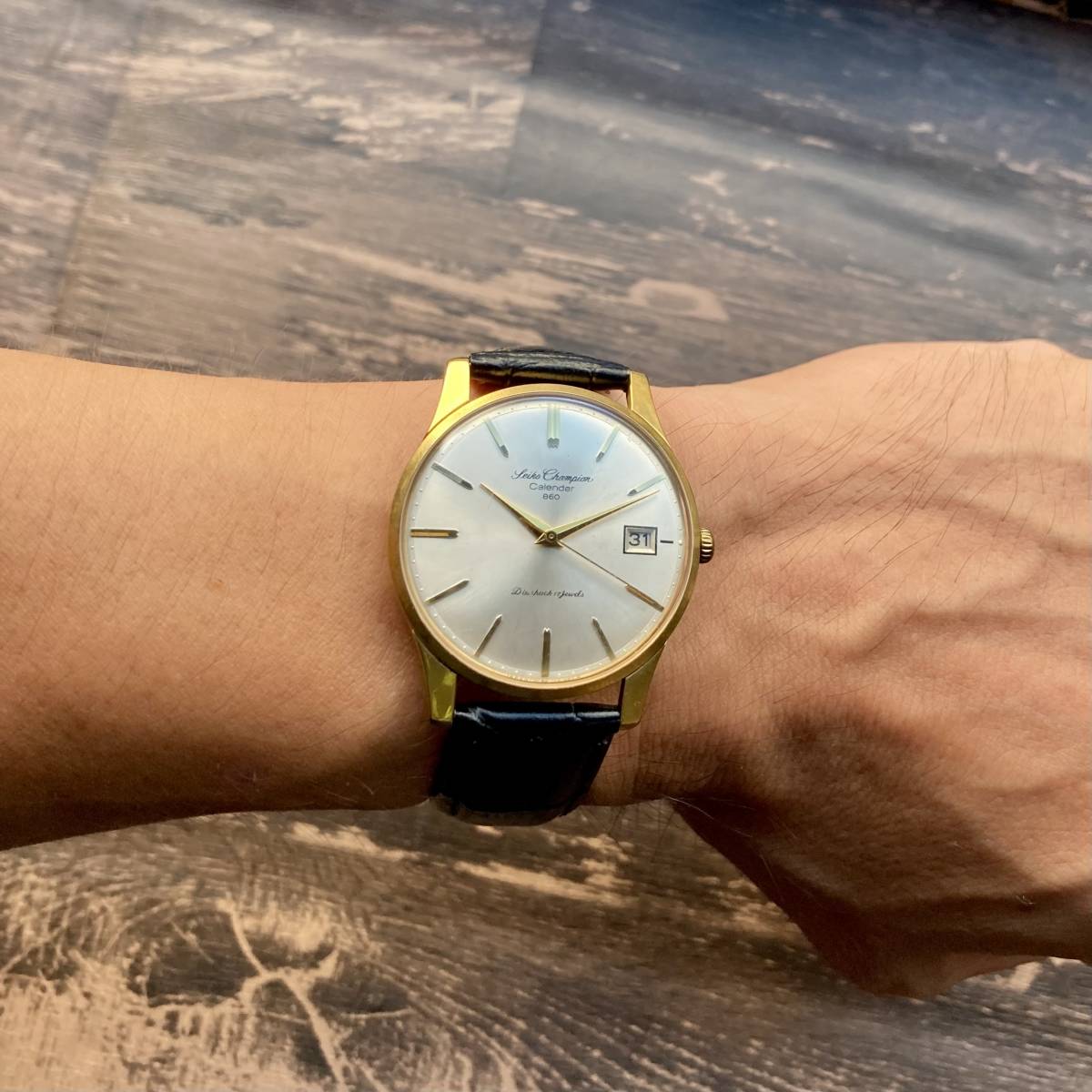 好評 ケース径36㎜ Champion SEIKO 男性 手巻き 1963年 腕時計