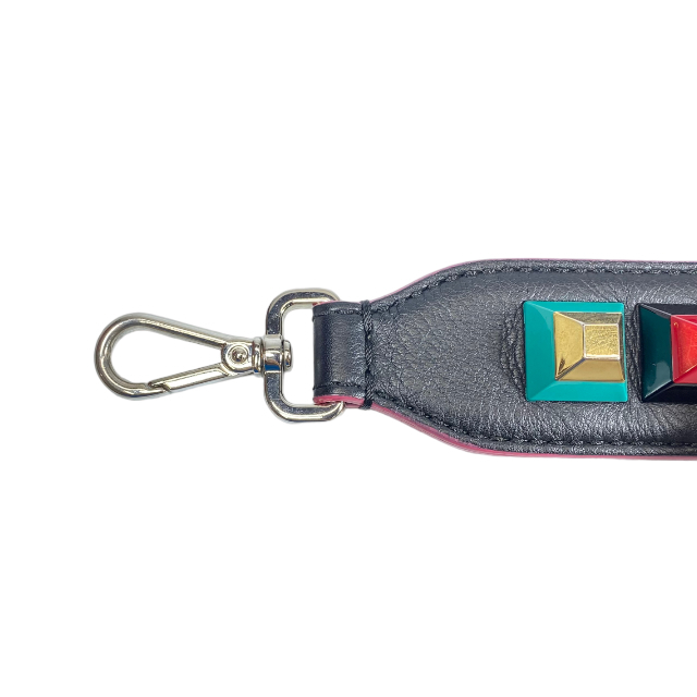 FENDI Fendi small articles strap You long shoulder strap change strap studs leather pre kisi glass multicolor 