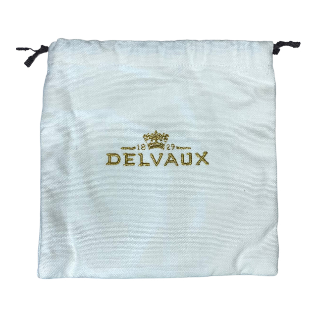 【美品】DELVAUX デルボー デルヴォー ミュタン 小物 ポーチ ミニポーチ 小物入れ コンパクト レザー シルバー_画像8