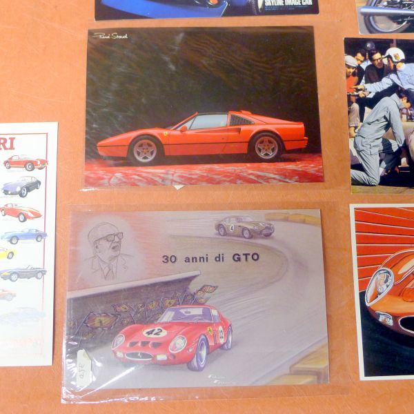 g202 ポスターカード フェラーリ チャートフレーム ベンツ スカイライン KAWASAKI 等 計15枚/60の画像5