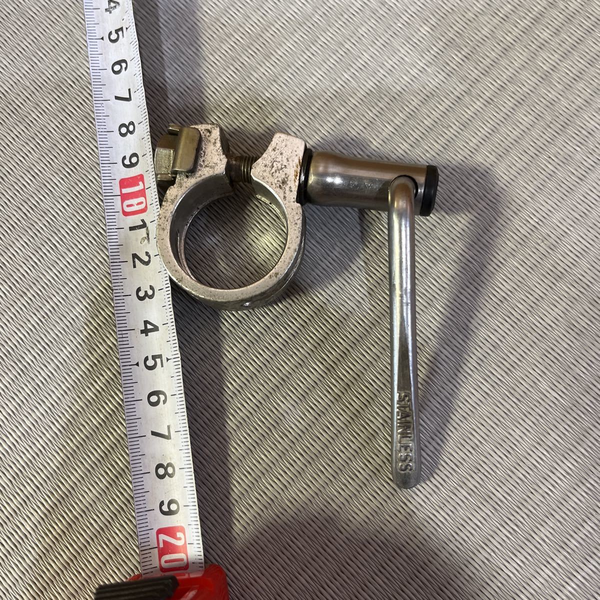  Bridgestone ] Albert bireta saddle clamp secondhand goods sheet clamp ka Roo sa