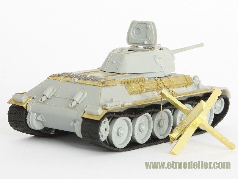 ET MODEL 1/72 E72-005 WWII ソビエト T-34/76 1941年型（ドラゴン用）_画像1