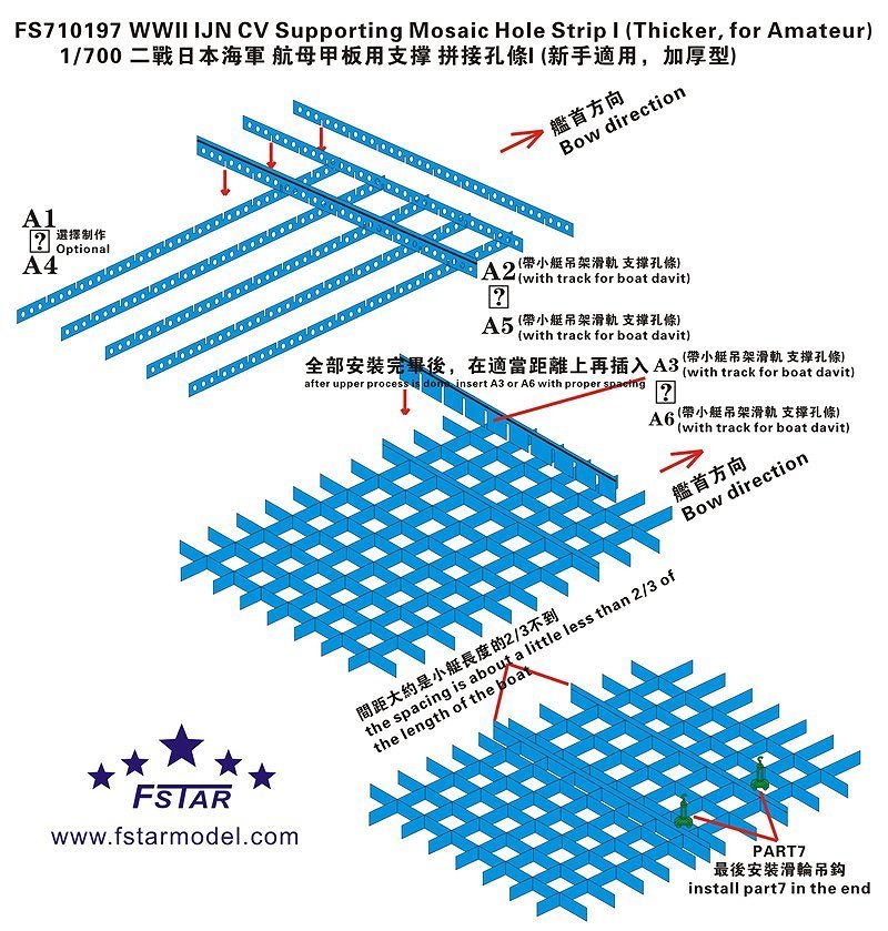 ファイブスターモデル FS710197 1/700 WWII 日本海軍 航空母艦用 穴あき桁(厚め ビギナー向け)_画像2