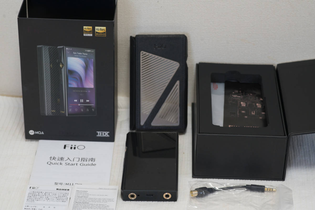  FiiO フィーオ M11 Pro Black 【FIO-M11PRO-B】 DAP ポータブル デジタルオーディオプレイヤー おまけ純正ケース_画像1