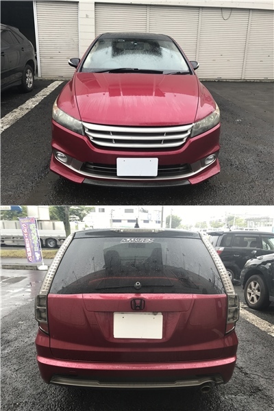  Miyagi departure H19 Honda Stream RN6 modified X STYLE EDITIDNi der ru made air suspension after market goods great number vehicle inspection "shaken" 30 year 10 to month selling up!!