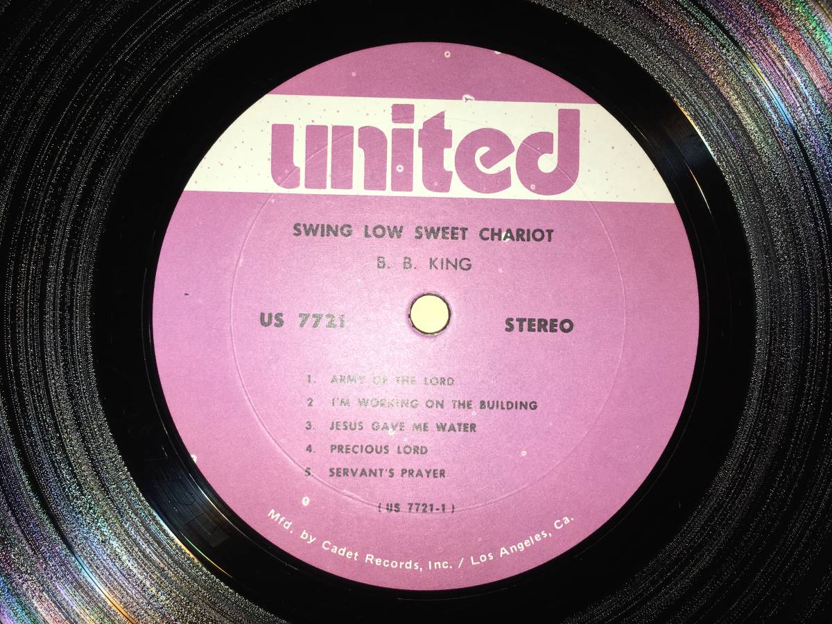LPレコード/US再発●BBキング/B.B. King And The Charioteers / Swing Low Sweet Chariot_画像4