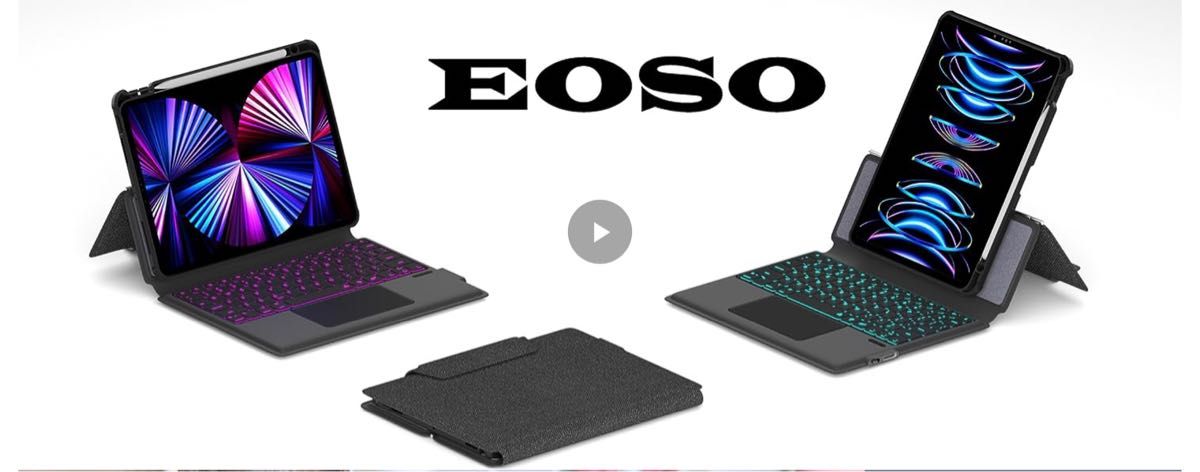 eoso V8 iPad Pro 12.9インチ キーボードケース