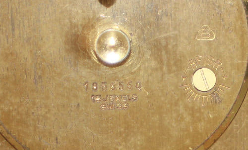 アンティーク 高級 機械式置時計 IMHOF 七宝 エナメル 真鍮 稼働品 箱ギャランティ付き_画像9