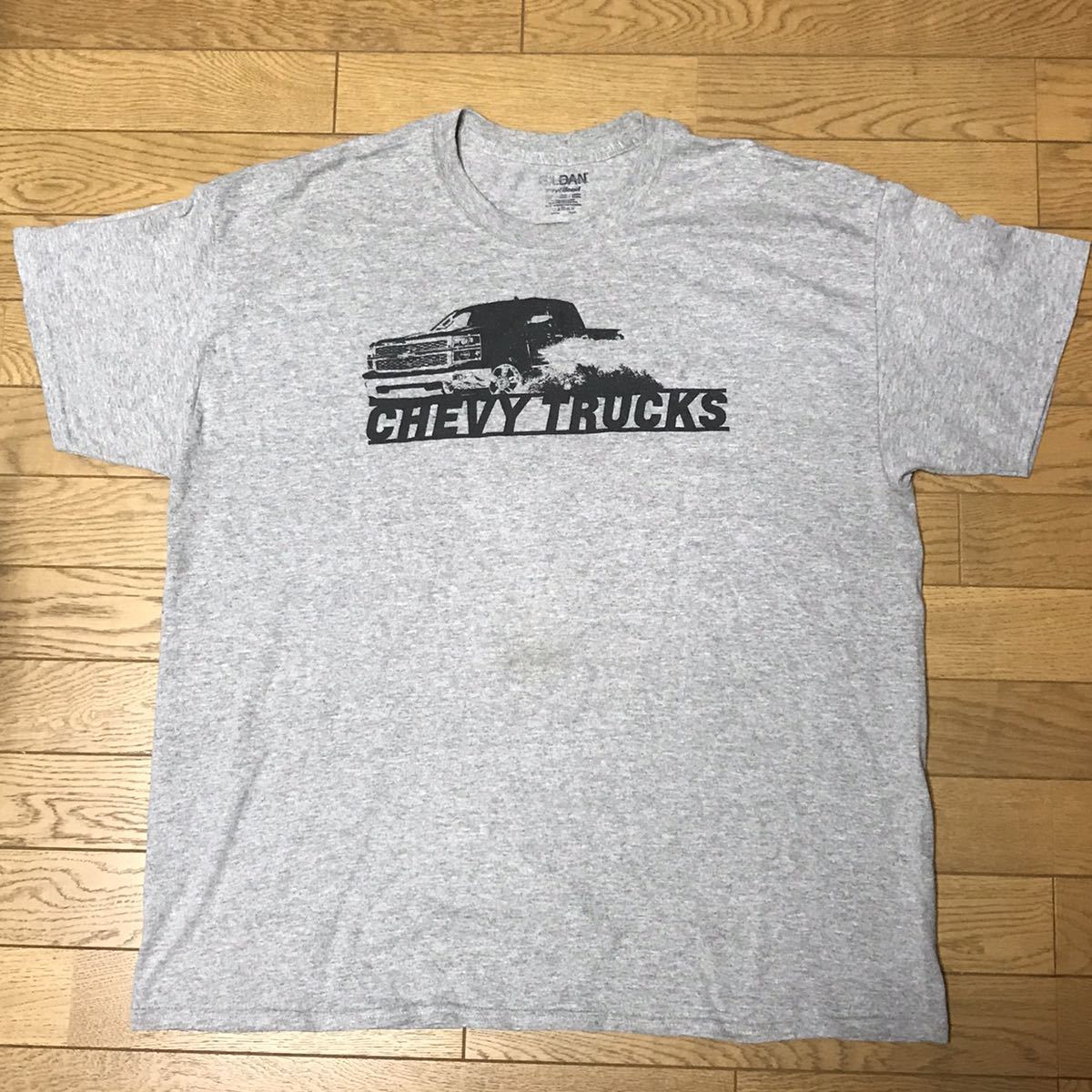 “CHEVY TRUCKS” MEN’S SHORT SLEEVE T-SHIRTS size-XL(着丈73身幅64) 中古 送料無料 NCNR