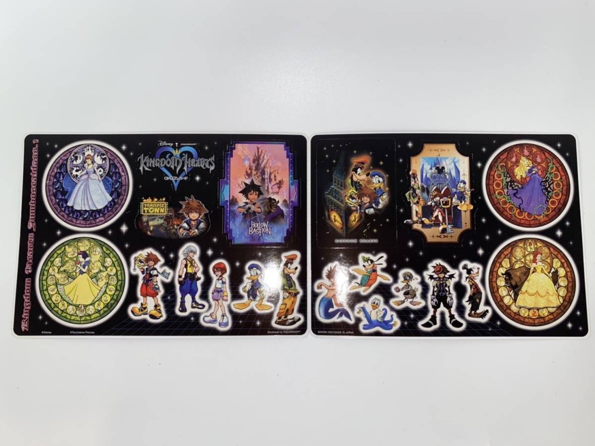 0 Bandai jumbo наклейка das Kingdom Hearts 1~4 листов. комплект новый товар * не использовался KINGDOM HEARTS 2003 год в это время было использовано 