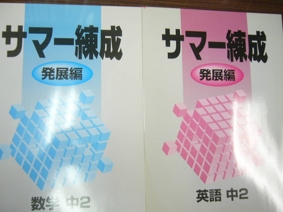 サマー練成 発展編（未使用/解答と解説つき） 中２/英語・数学/２科目 セット /「英語中２」＋「数学中２」_画像5