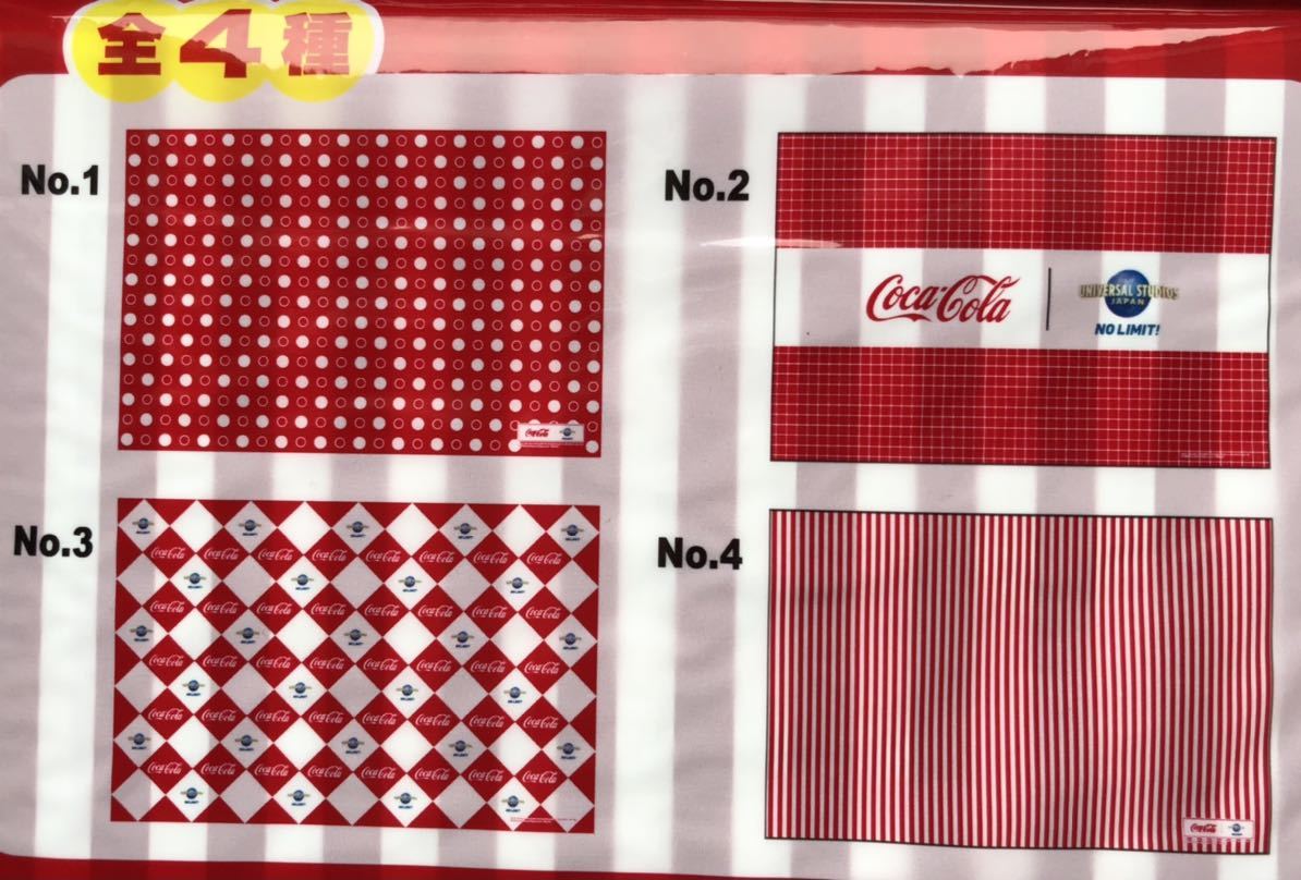 コカコーラ★Coca Cola★オリジナルレジャーシート★4種4枚★未開封★送料無料（補償あり、お問い合わせ番号あり）_画像2