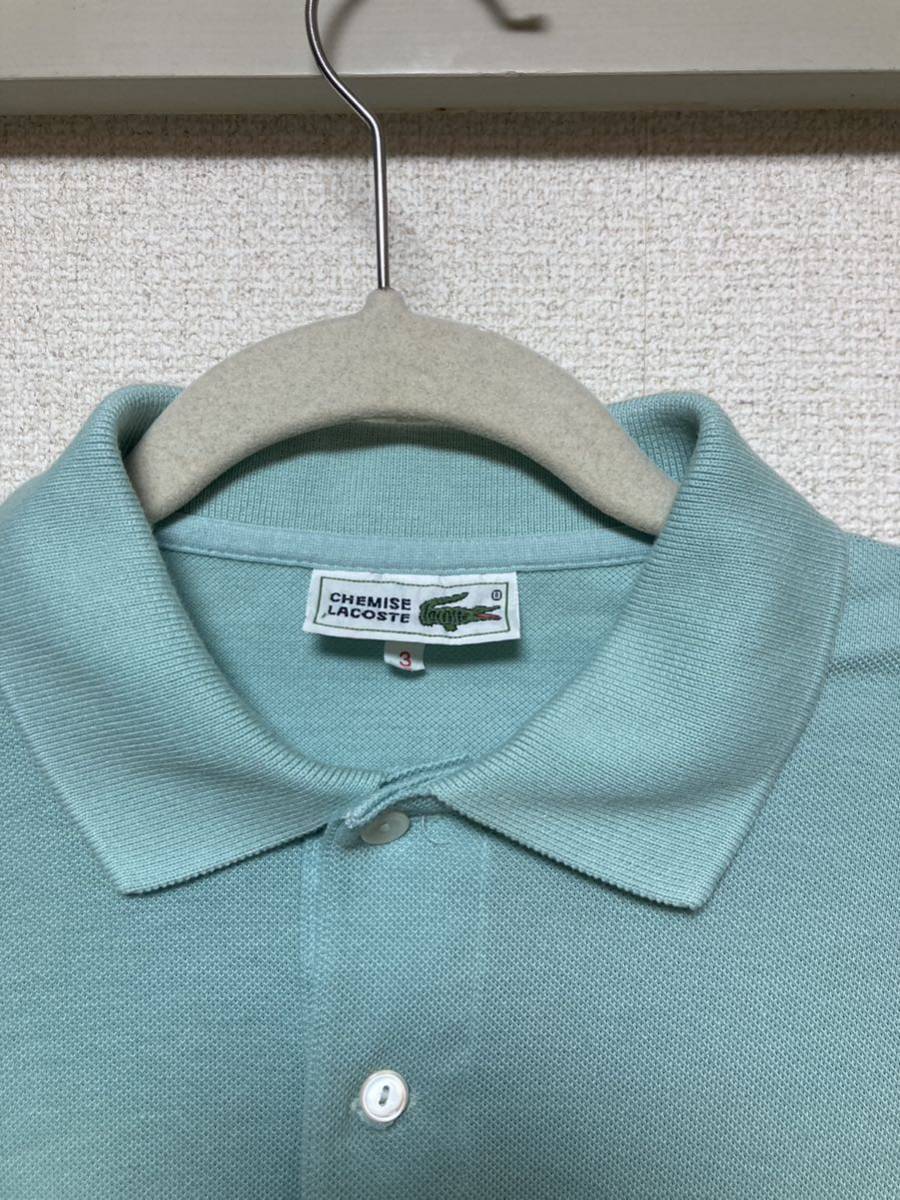 美品 80s ビンテージ ラコステ CHEMISE LACOSTE ポロシャツ 3 美品 80s ビンテージ ラコステ CHEMISE LACOSTE ポロシャツ 3