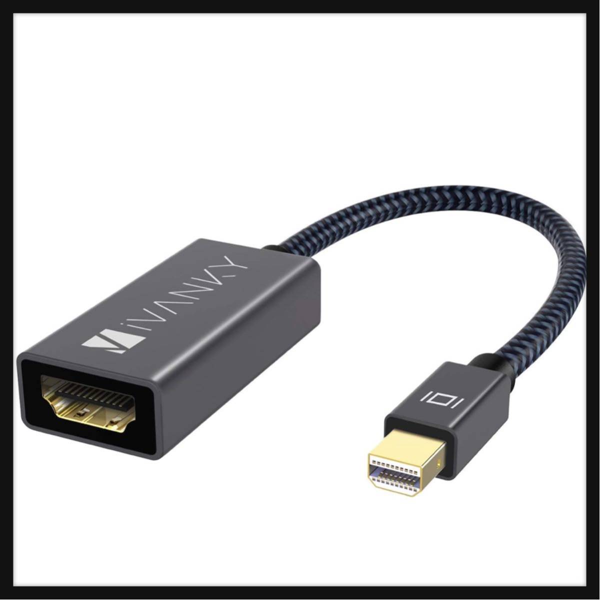 【開封のみ】IVANKY★ Mini DisplayPort-HDMI 変換アダプタ, 【1080P@60Hz/20cm】Thunderbolt to HDMI Macbook Air/Pro, iMac, Microsoft _画像1