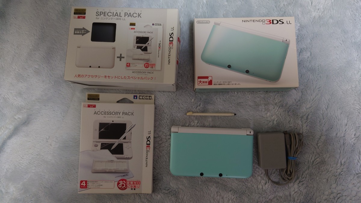 Nintendo 任天堂 ニンテンドー3DS LLスペシャルパック ミント×ホワイト 