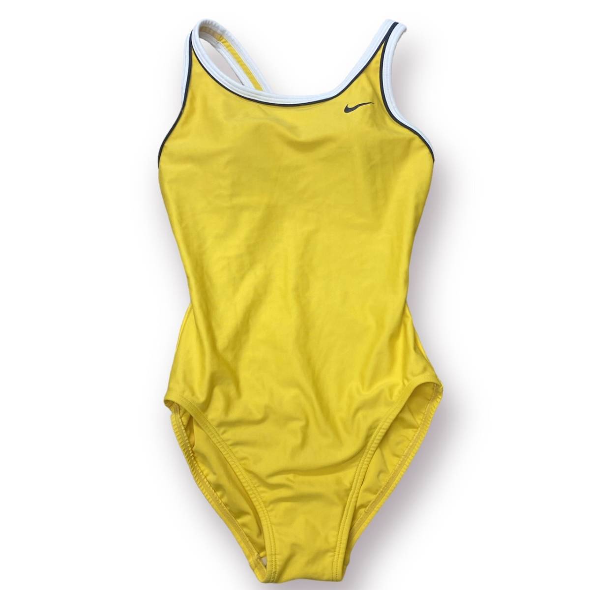 S12 美品 NIKE ナイキ レディース 水着 水着スポーツ用 M 黄 無地 万能