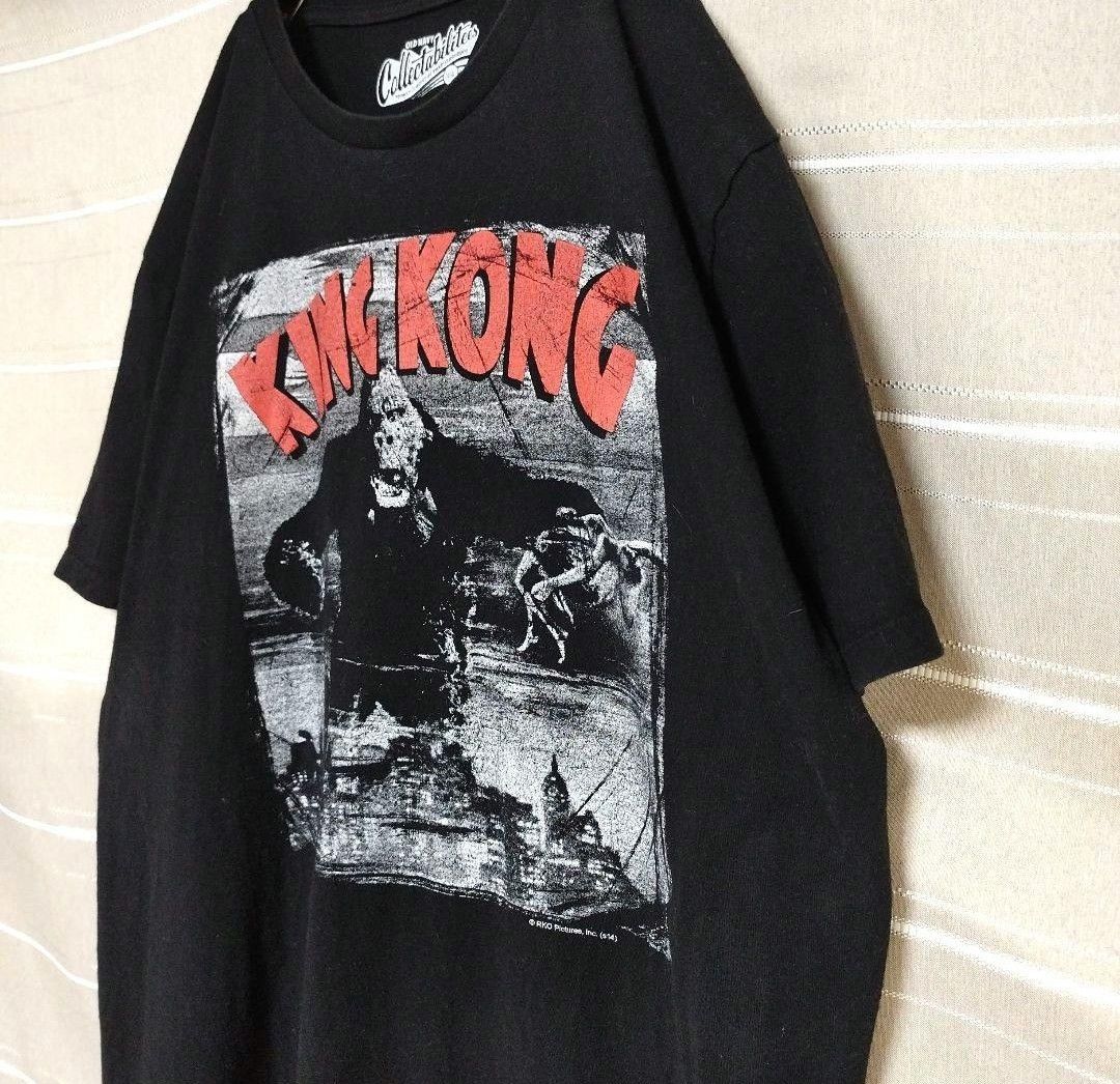 KINGKONGキングコングパニックムービーTシャツtシャツ特撮映画怪獣動物ロゴ 半袖Tシャツ