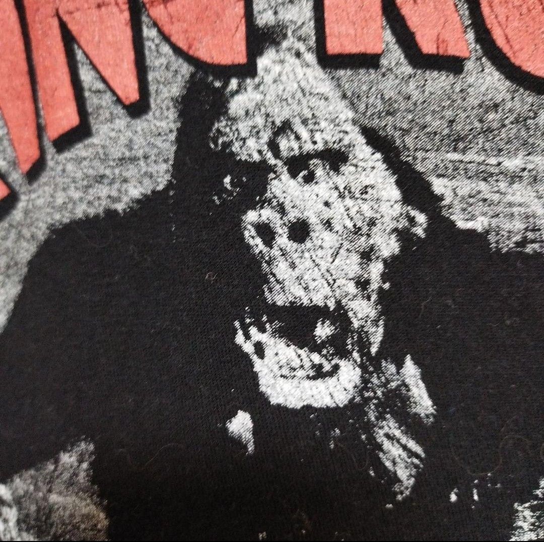 KINGKONGキングコングパニックムービーTシャツtシャツ特撮映画怪獣動物ロゴ 半袖Tシャツ