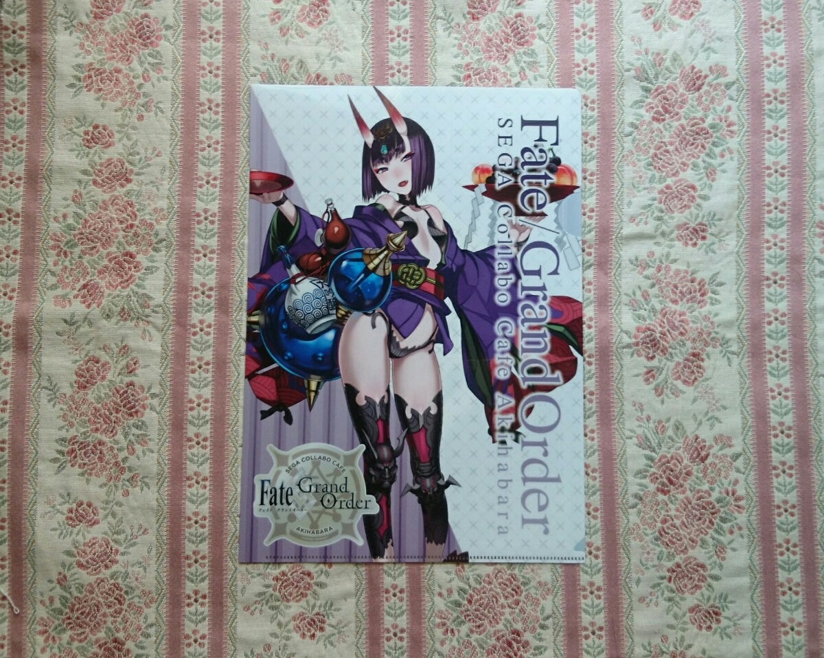 Fate/Grand Order FGO セガカフェ アサシン 酒呑童子 クリアファイル 秋葉原 ＳＥＧＡ