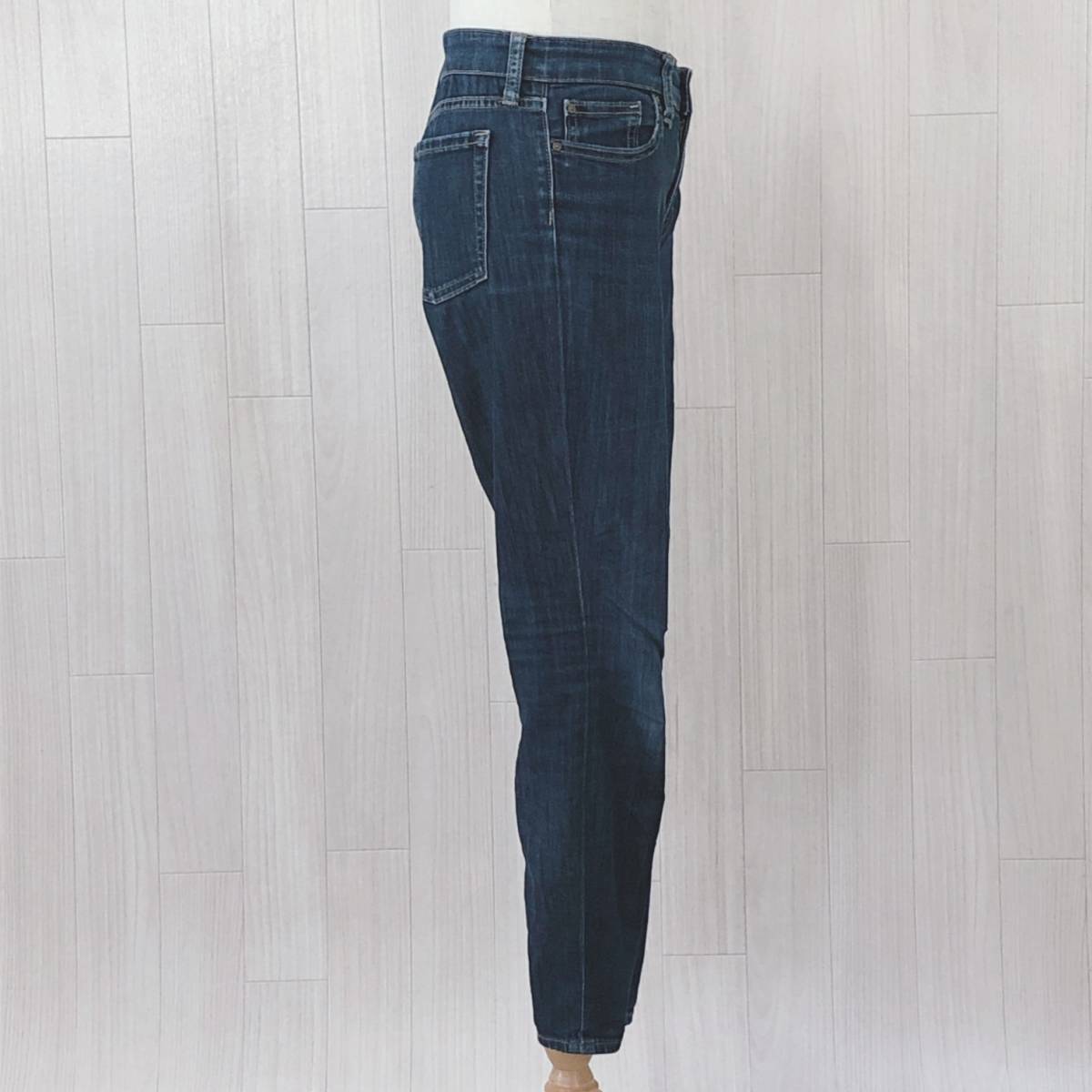 AS0873 GAP Gap lady's bottoms jeans long height Denim XS size blue blue all-purpose all season casual Denim ko-te