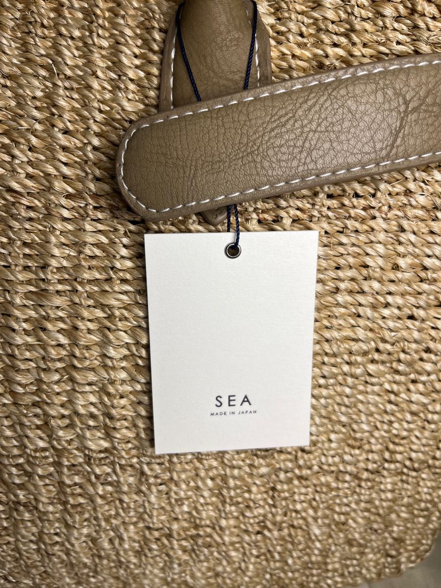 【新品未使用】SEA シー/カゴバーキン カゴバッグ バーキン /サイズF/グレージュ