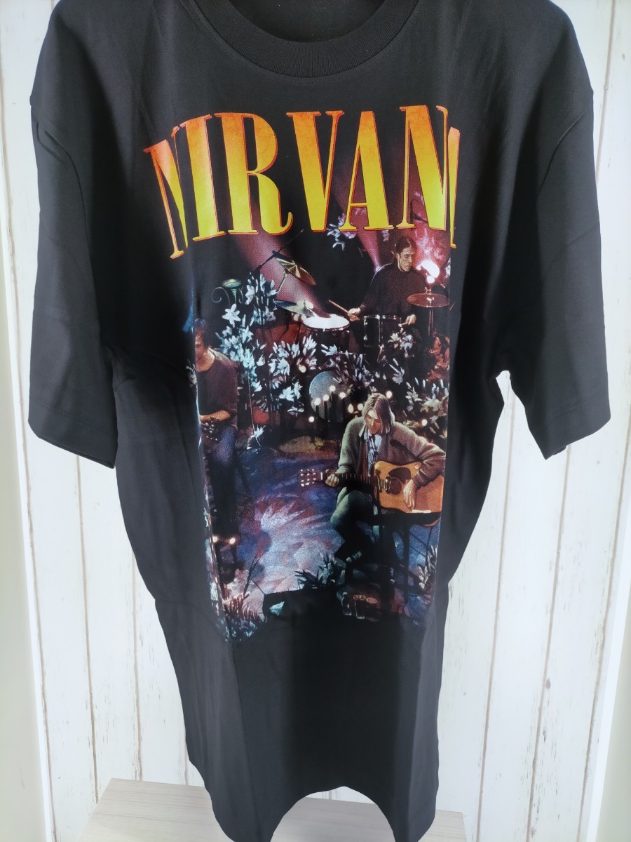 [ очень редкий новый товар ]NIRVANA*MTV unplugged live Cart *ko балка n футболка * короткий рукав XL*90s одиночный стежок * неиспользуемый товар * Anne штекер Drive 