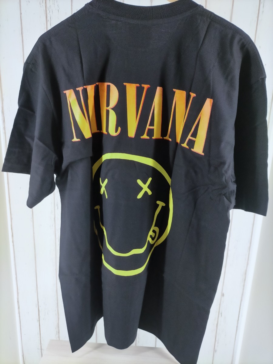 【激レア新品】NIRVANA●MTV unplugged liveカート・コバーンTシャツ●半袖XL●90sシングルステッチ●デッドストック●アンプラグドライブ