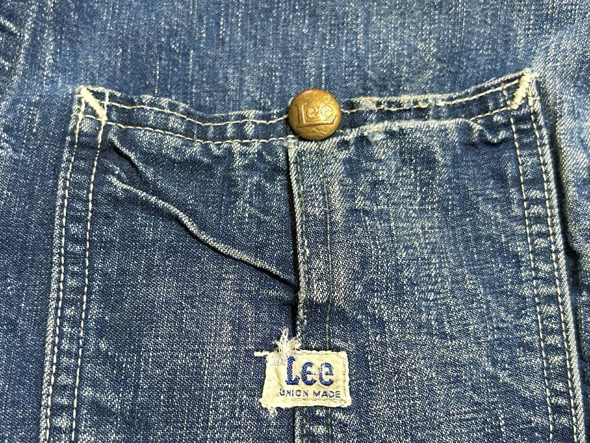 希少【 ビンテージ 40s Lee リー ハウスマークタグ 91-J- デニム 希少【 ビンテージ 40s Lee リー ハウスマークタグ 91-J- デニム